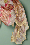Floral Tassel Scarf