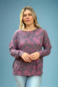 Pink Leaf Top