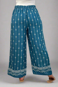 Embroidery Pants - Blue