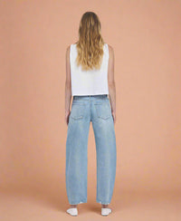 High Rise Barrel Leg Jeans LV2