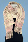 Cozy Plaid Tassel Scarf