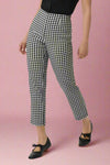 1960s Black & White Gingham Cigarette Pants
