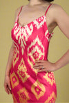 Printed Slip Dress - Pink
