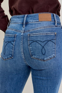 High Rise Double Button Bootcut - JB147