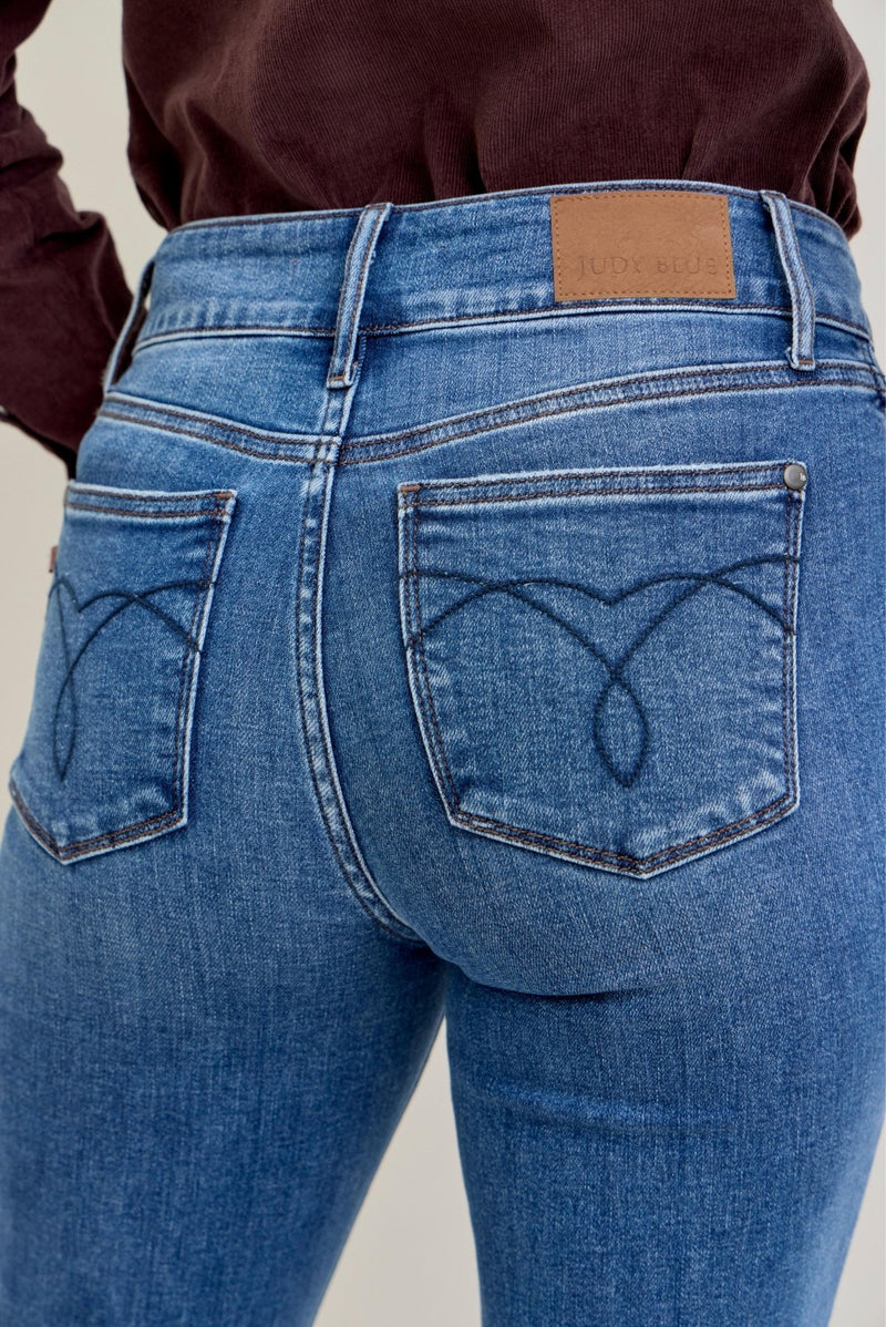 High Rise Double Button Bootcut - JB147