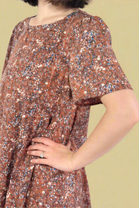 Round Neck Midi Dress - Clay