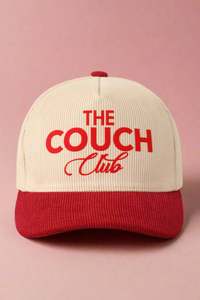The Couch Club Corduroy Cap - Burgundy