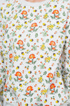 Floral & Mushroom Sweatshirt - Grey