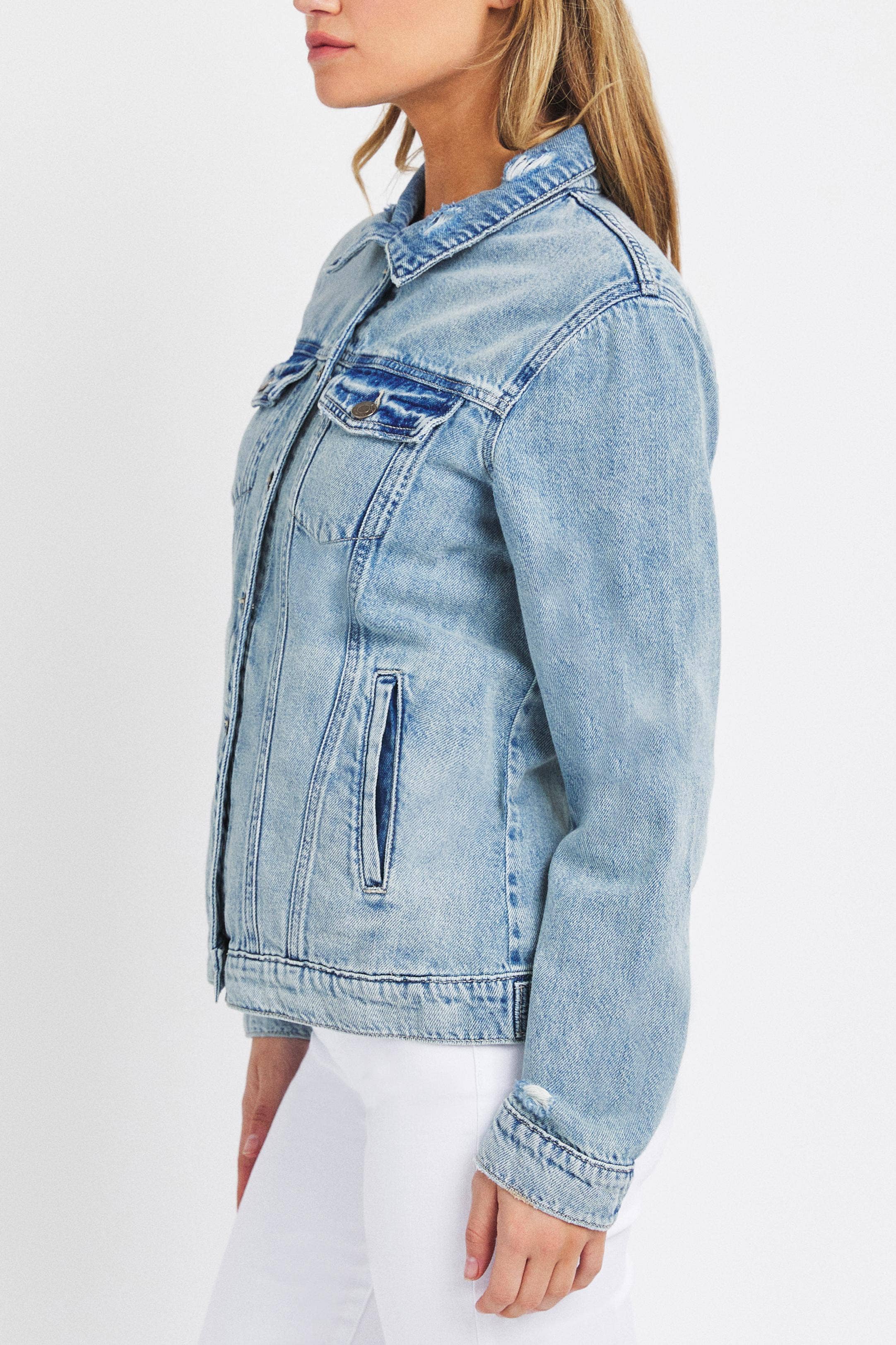 Oversized Denim Jacket - Light Wash