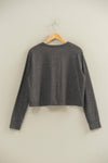 Crew Neck Cozy Sweatshirt - Black
