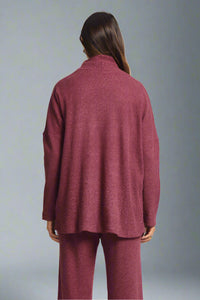 Signature Open Cardigan - Wine
