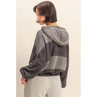 Contrasting Stitch Detail Hoodie