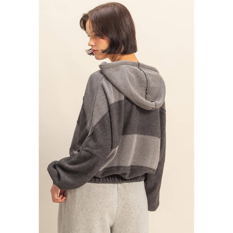 Contrasting Stitch Detail Hoodie