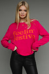 Pink Feelin' Festive Sweater