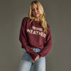 Wine Weather Sweater - Wine