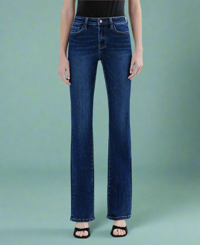 Tummy Control High Rise Bootcut Jeans - LV6