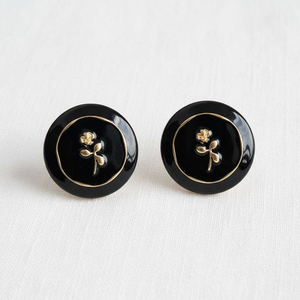 Geometric Rose-Inspired Earrings