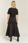 Knit Mix Dress - Black