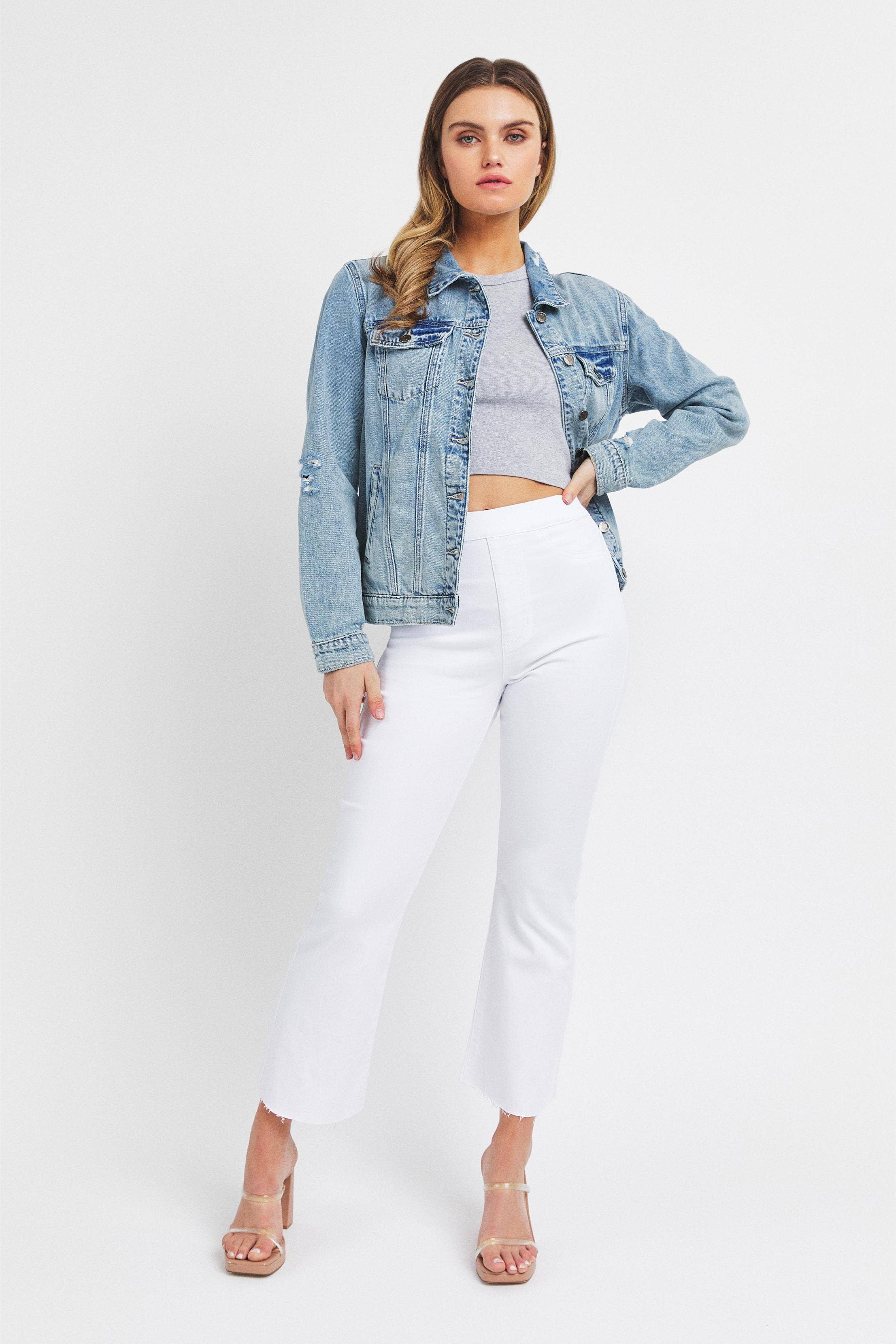 Oversized Denim Jacket - Light Wash