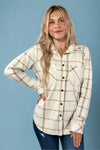 Beige & Brown Plaid Flannel
