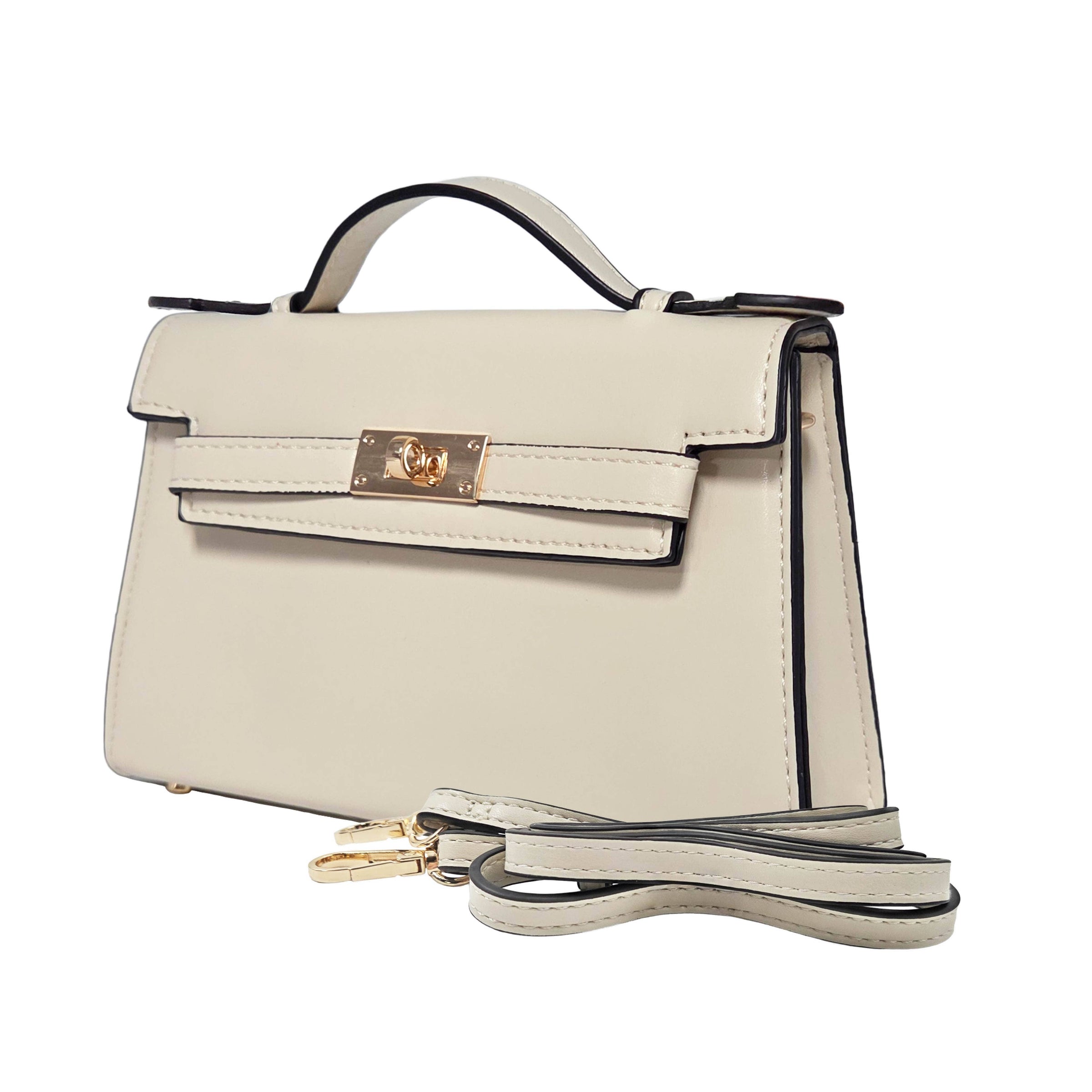 Julie Satchel & Crossbody - Ivory
