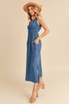 Darci Open Back Dress - Azure
