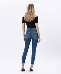 HR Distressed Hem Skinny Jeans LV41