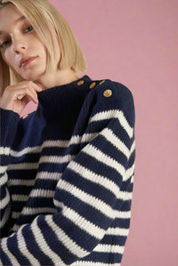 Pullover Navy Striped Sweater