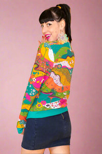 Landscape French Terry Pullover Emerald