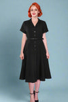Christine Flared Dress - Black