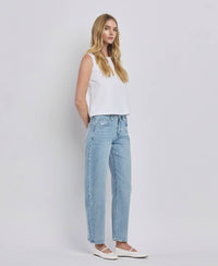 High Rise Barrel Leg Jeans LV2