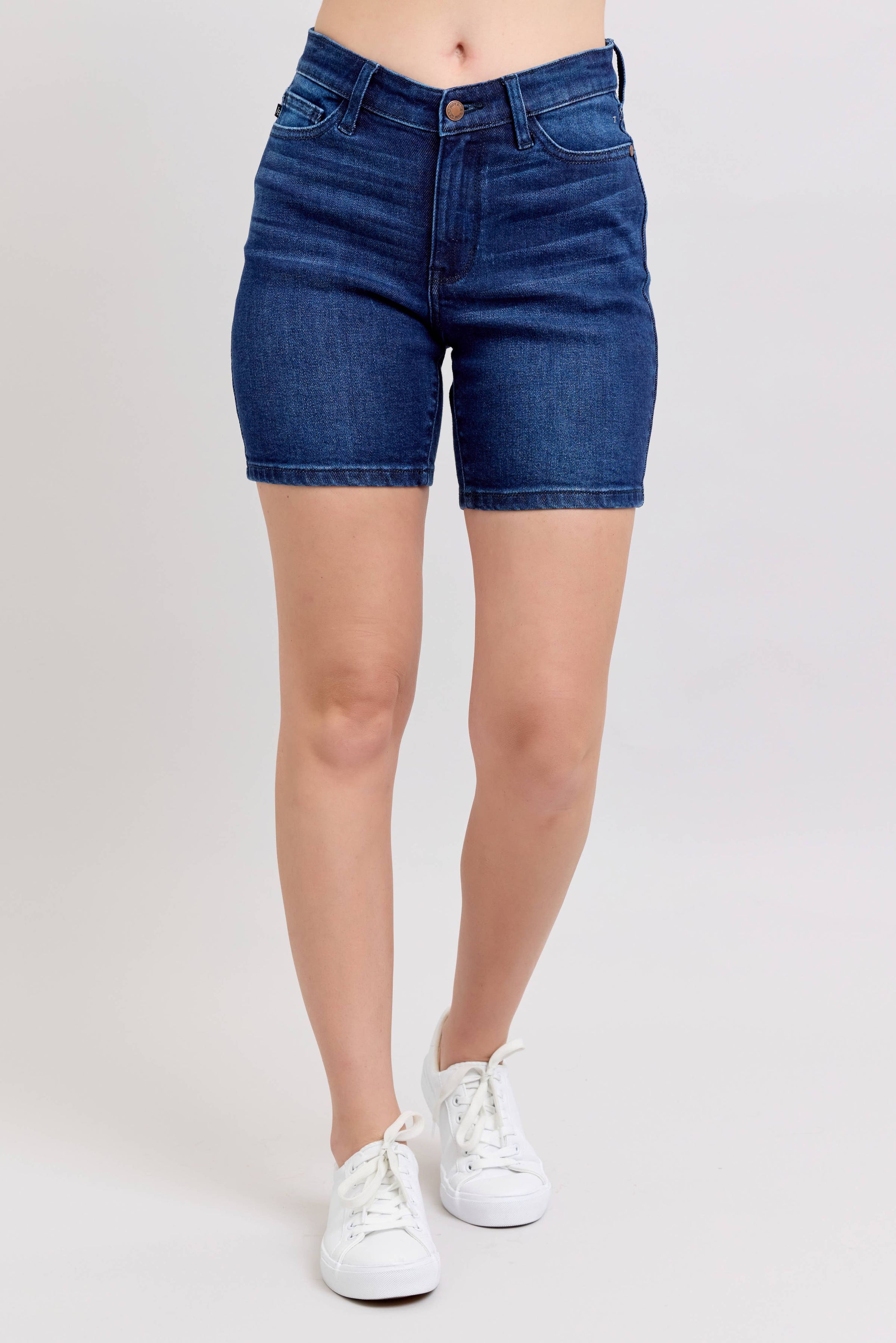 V-Front Dark Wash Bermuda