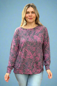 Pink Leaf Top