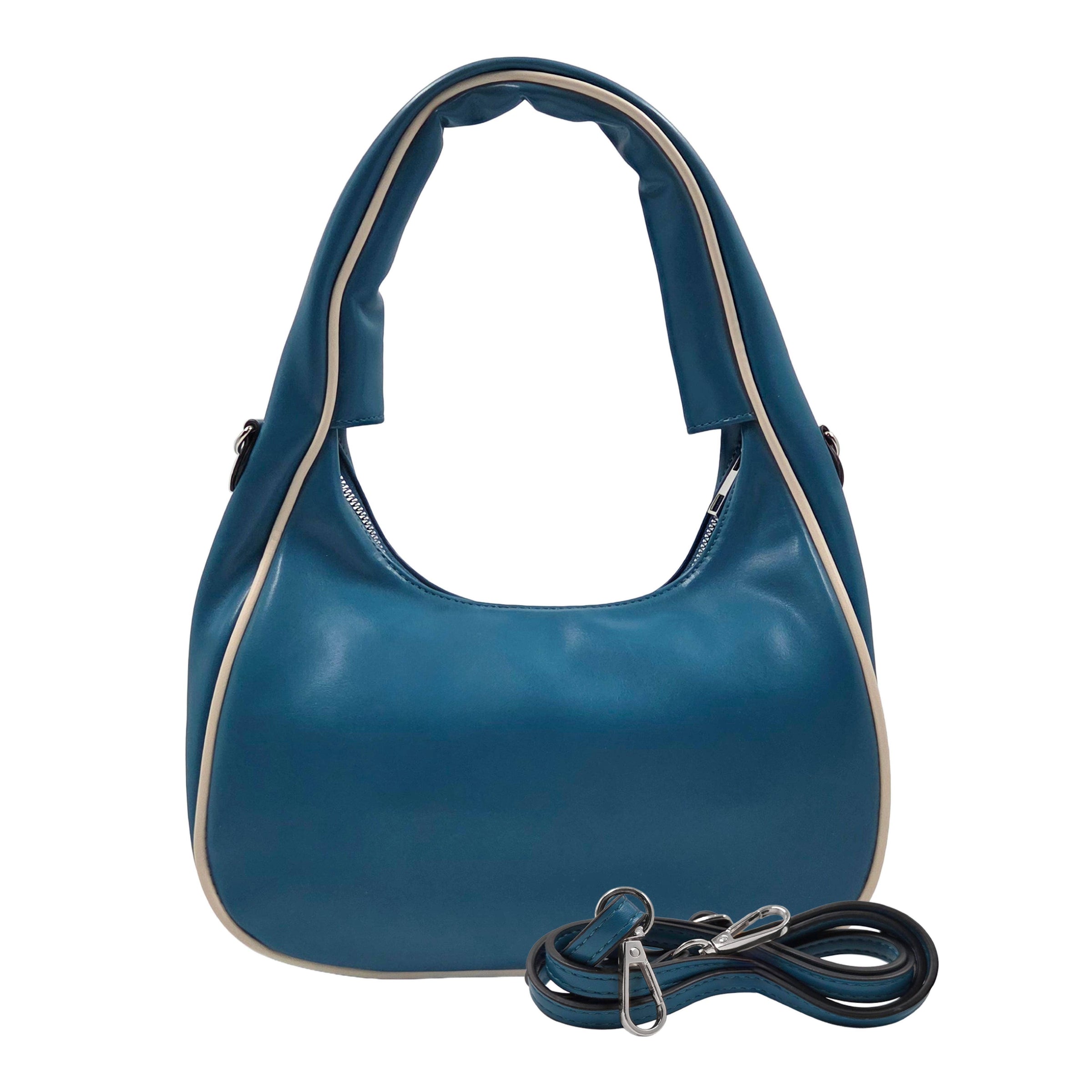 Charity Hobo & Crossbody - Teal Ivory