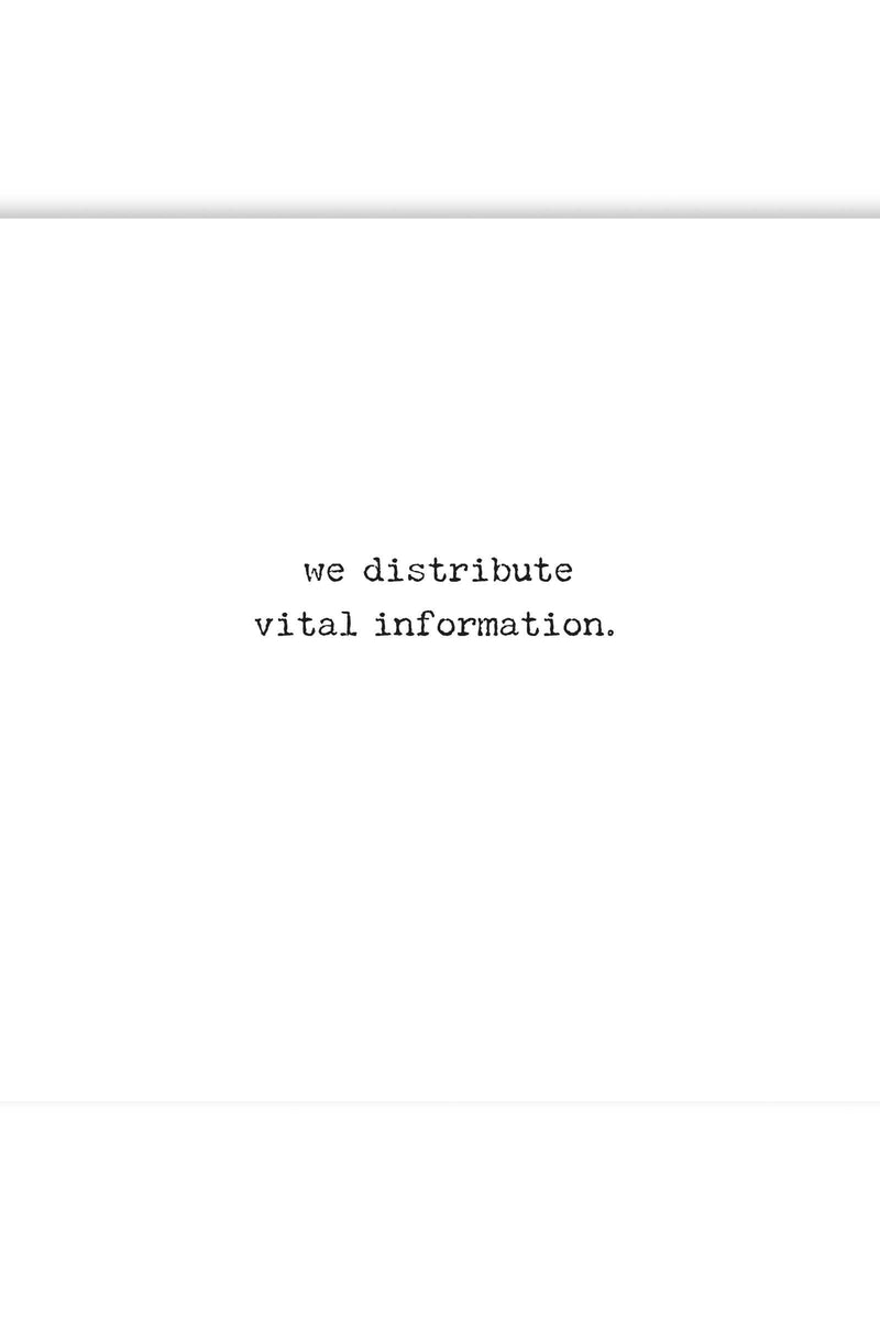 We Don't Gossip Greeting Card
