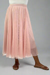 Tulle Midi Skirt - Dusty Pink