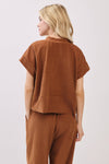 Boxy Corduroy Top - Camel