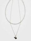 Talisman Layered Necklace Silver
