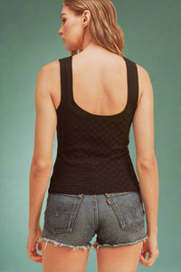 Gwenn Knit Tank - Black
