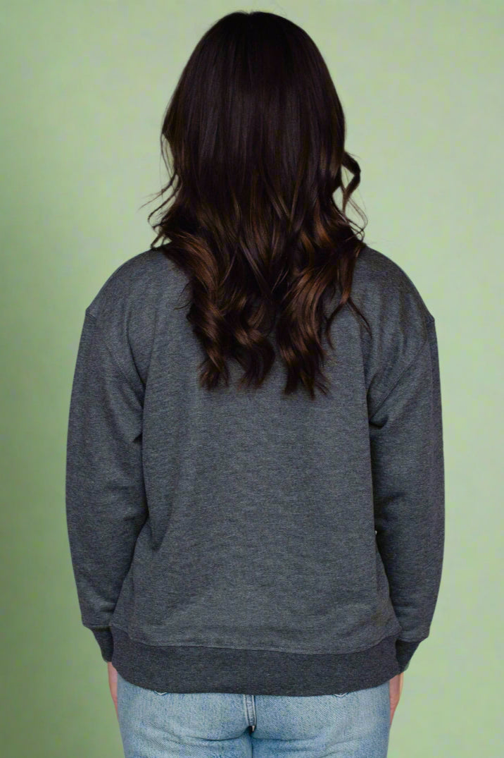 Campfire Drinking Team Sweatshirt Gray