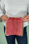 Karen Kiss Lock Clutch - Red