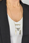 Oblique Triangle Necklace