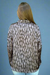 Silk Button Down Black Splash