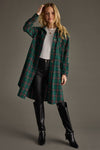 Green, Red & Blue Plaid Long Shacket