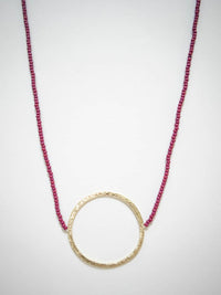 All Around Beaded Necklace Mulberry