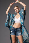 Boho Mandala Kimono Teal