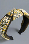 Bohemian Wide Knotted Headband - Green