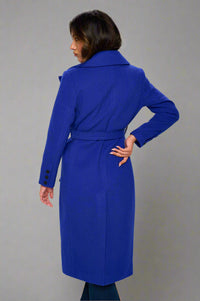 Sapphire Statement Double-Breasted Coat