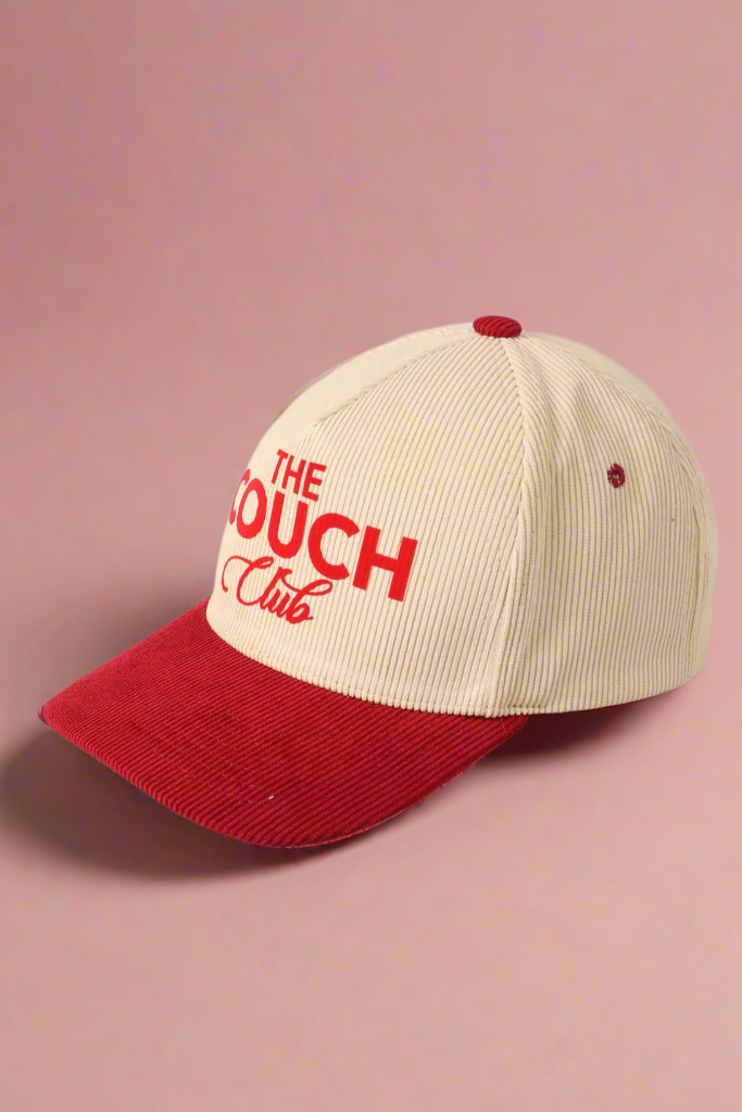 The Couch Club Corduroy Cap - Burgundy