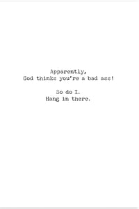 Hang In There Greeting Card